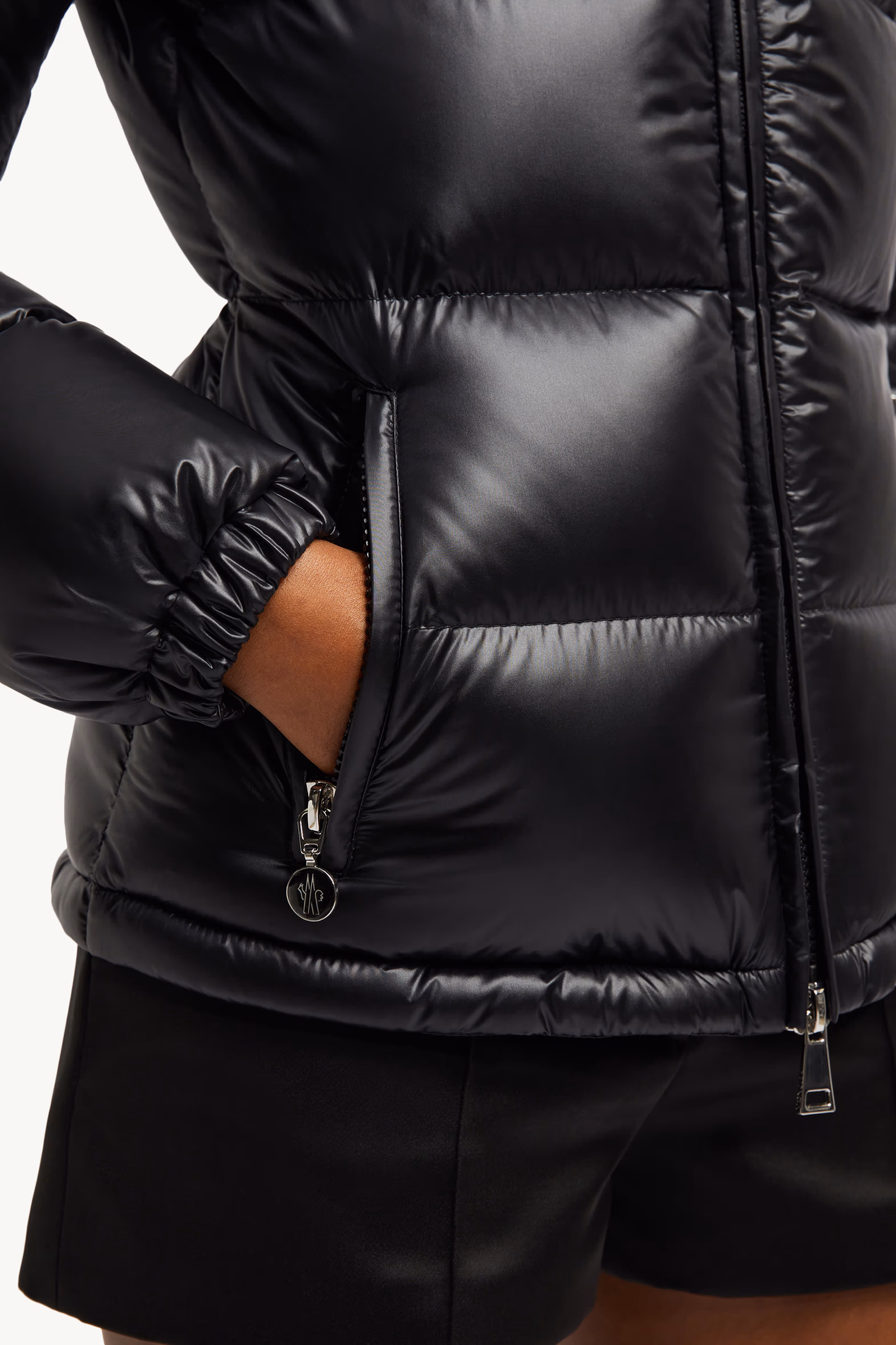 Douro Hooded Short Down Jacket Women Black Moncler 6